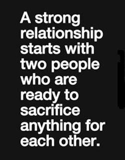 A strong Relationship starts with two people who are ready to sacrifice anything for each other