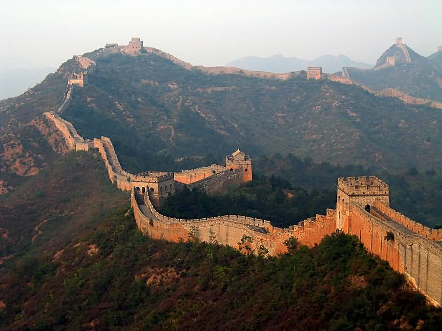 Adorable View Of The Great Wall Of China