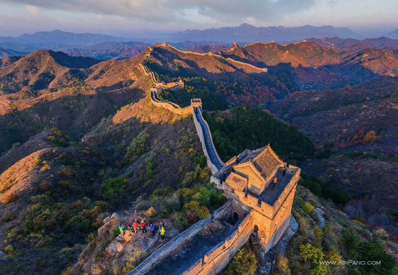 Aerial View Of The Great Wall Of China