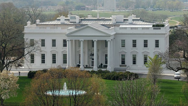 Aerial View Of White House