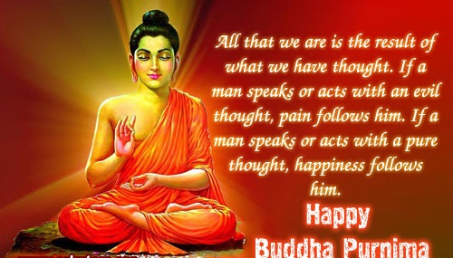All That We Are Is The Result Of What We Have Thought. Happy Buddha Jayanti