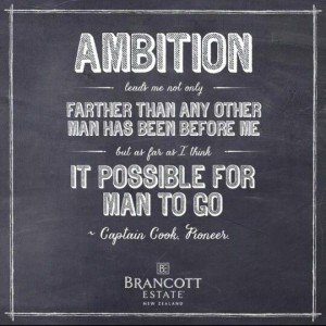Ambition leads me not only farther than any other man has been before me, but as far as I think it possible for man to go. James Cook
