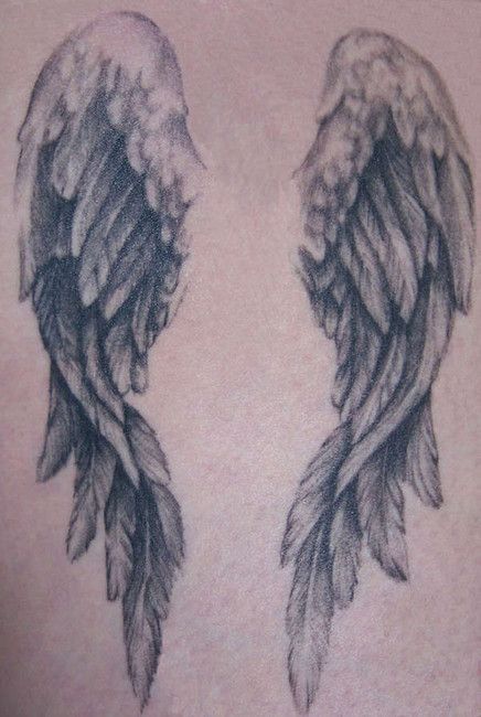Angel Wings Tattoo On Back