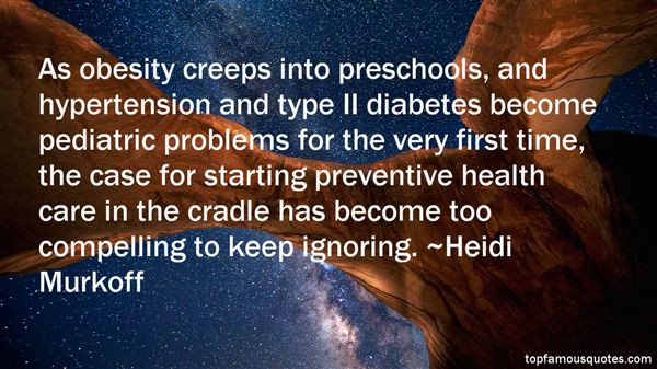 As obesity creeps into preschools, and hypertension and type II diabetes become pediatric problems for the very first time, the case... Heidi Murkoff