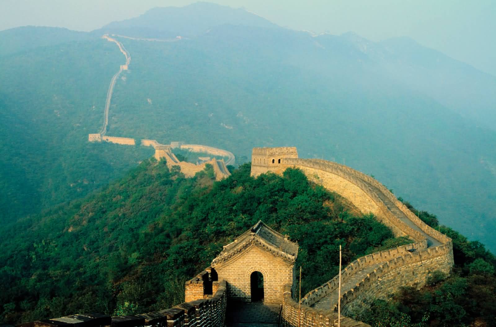 Attractive View Of The Great Wall Of China