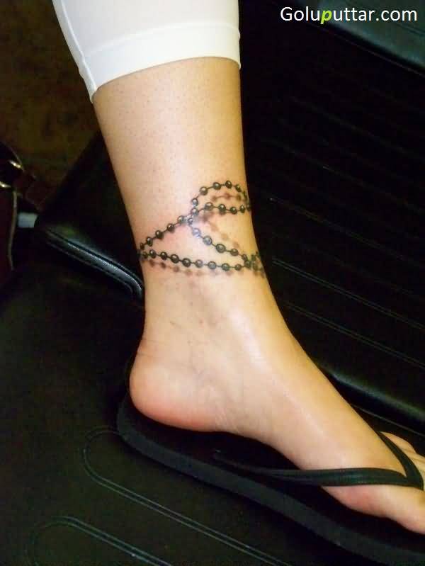 62+ Beautiful Ankle Bracelet Tattoos