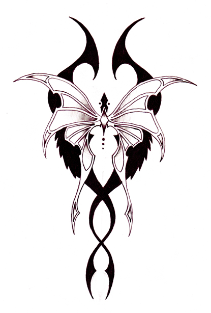 Awesome Butterfly Tattoo Design For Women