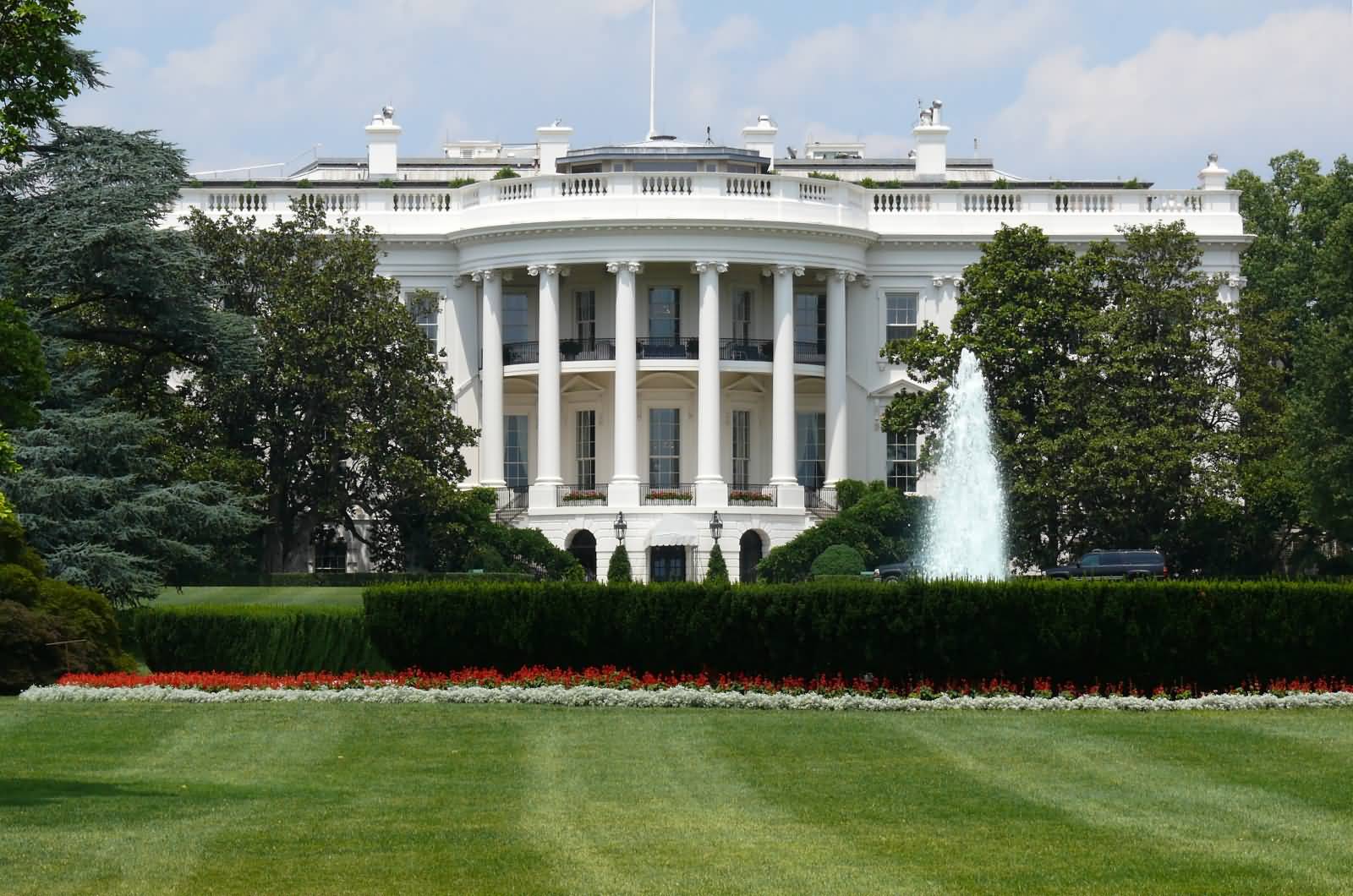 Back View Of White House