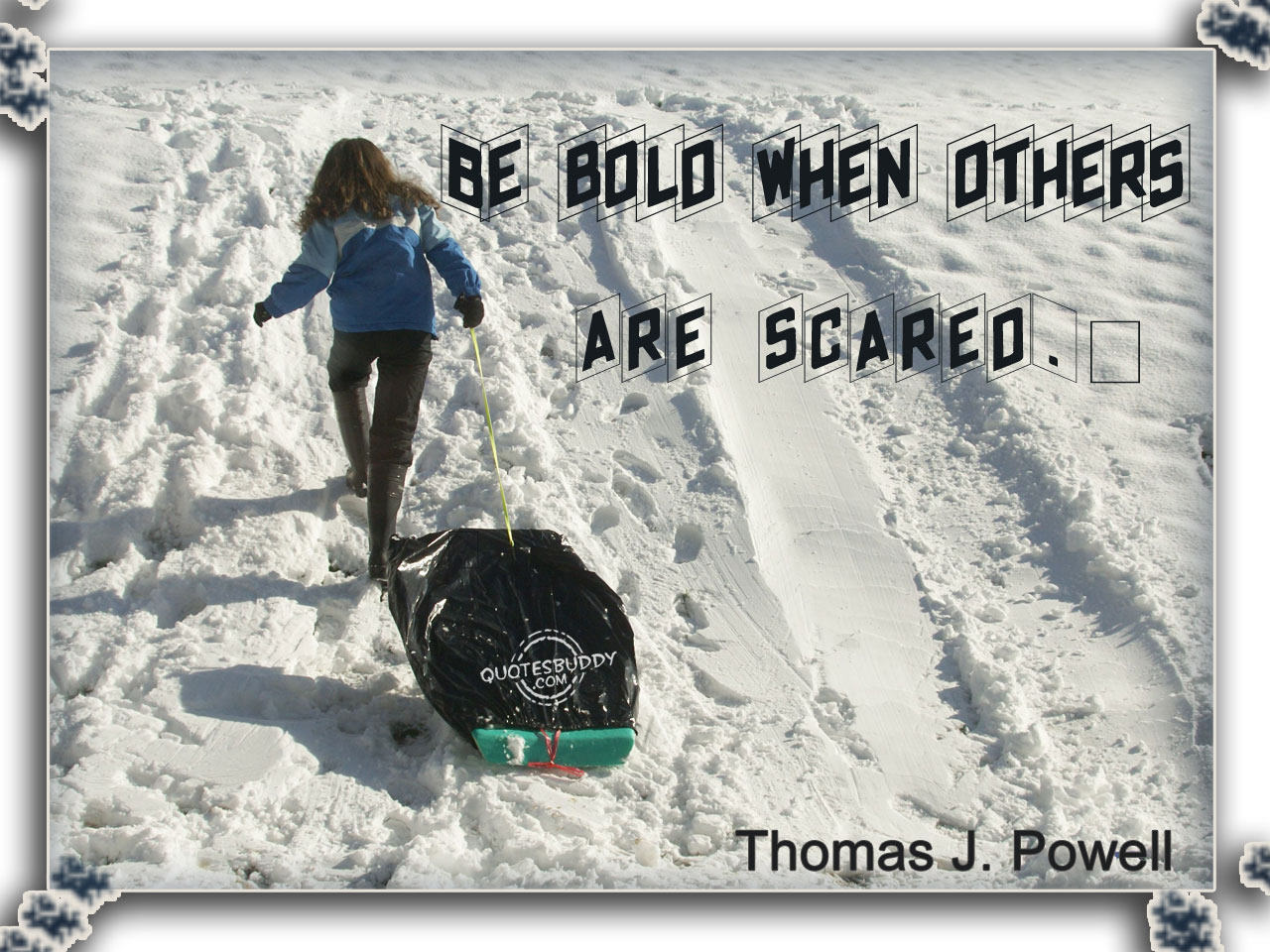 Be Bold When Others Are Scared. Thomas J. Powell