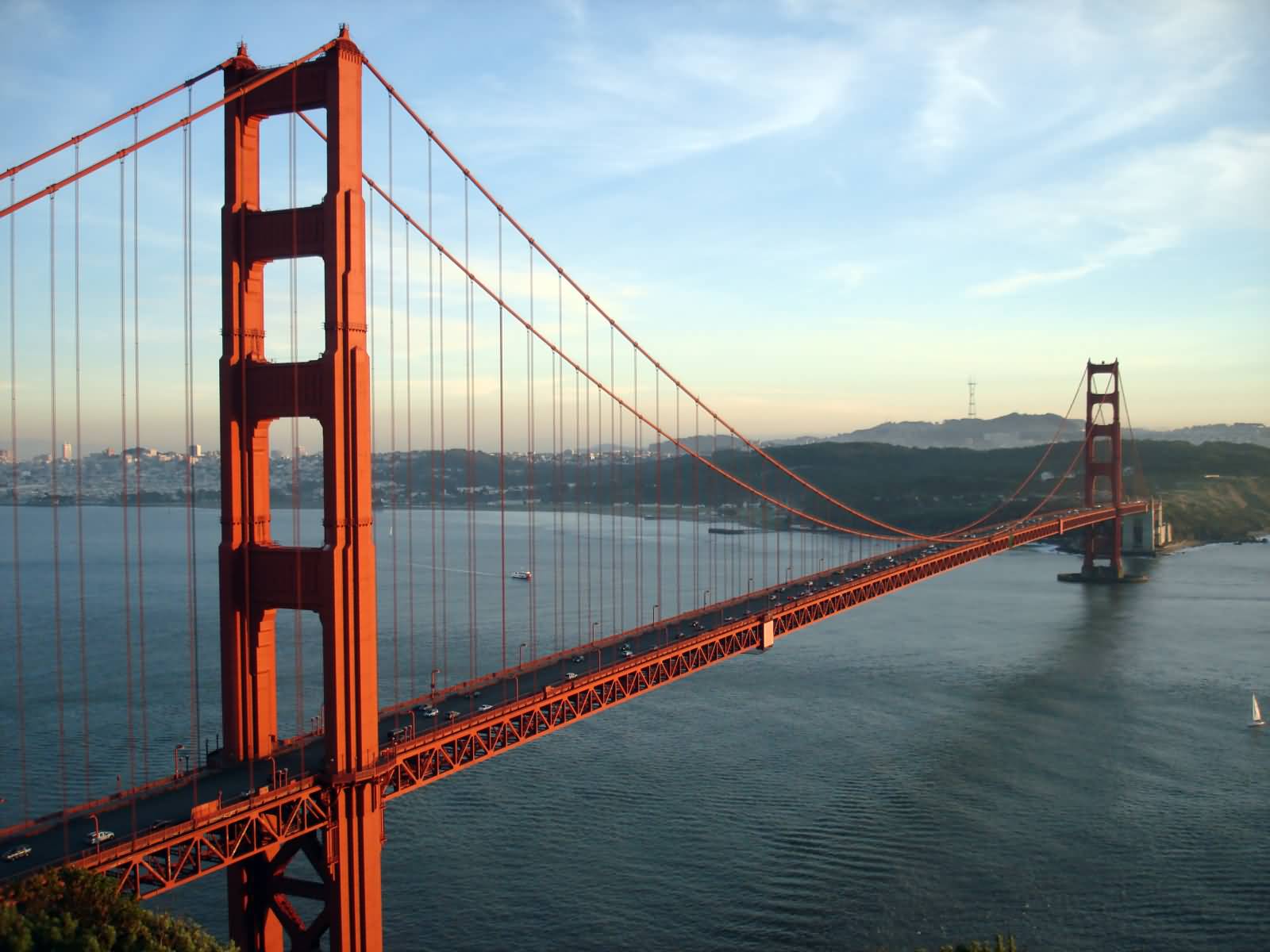 Beautiful View Of The Golden Gate Bridge In San Francisco