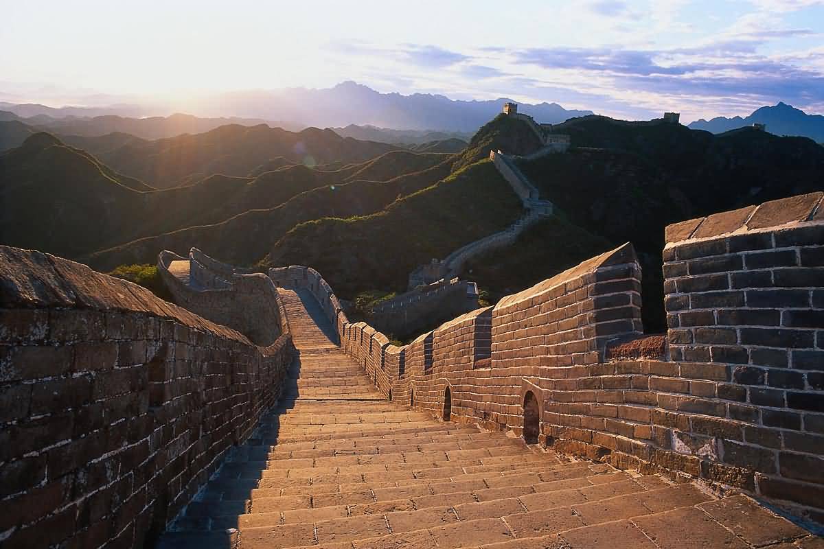 Beautiful View Of The Great Wall Of China