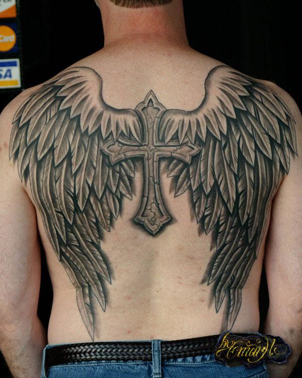 54+ Angel Tattoos On Full Back