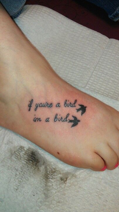 35+ Bird Tattoos On Foot