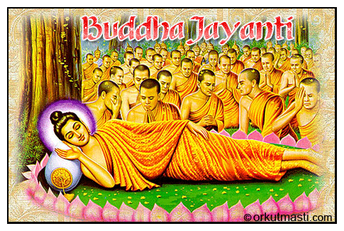 Buddha Jayanti Glitter Picture