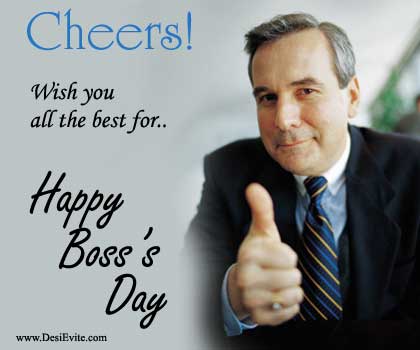 Cheers Wish You All The Best For Happy Boss's Day