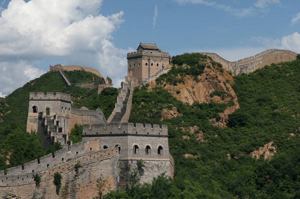 Close View Of The Great Wall Of China