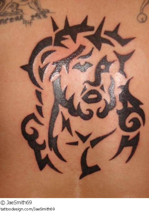 Cool Tribal Jesus Christian Tattoo By JaeSmith69