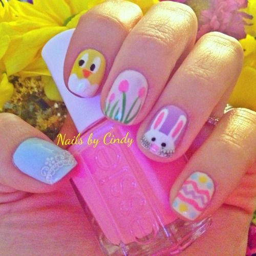Cute Easter Nail Art