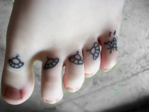 Cute Toe Knuckle Tattoos For Kid
