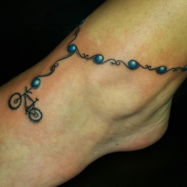 Cycle Ankle Bracelet Tattoo