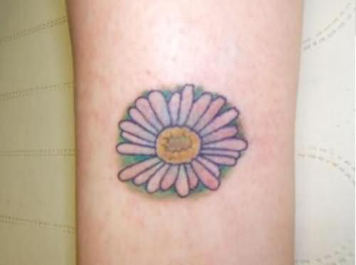 Daisy Ankle Tattoo Idea