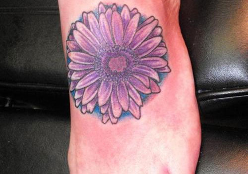 Daisy Foot Tattoo Image