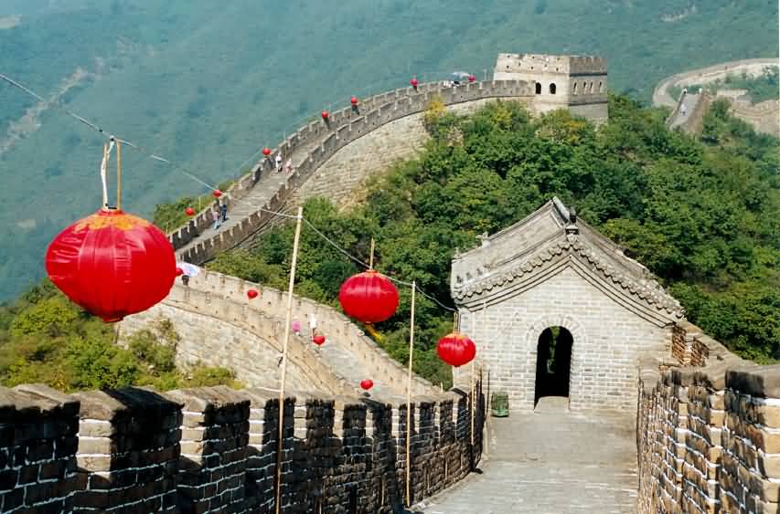 Decoration At The Great Wall Of China