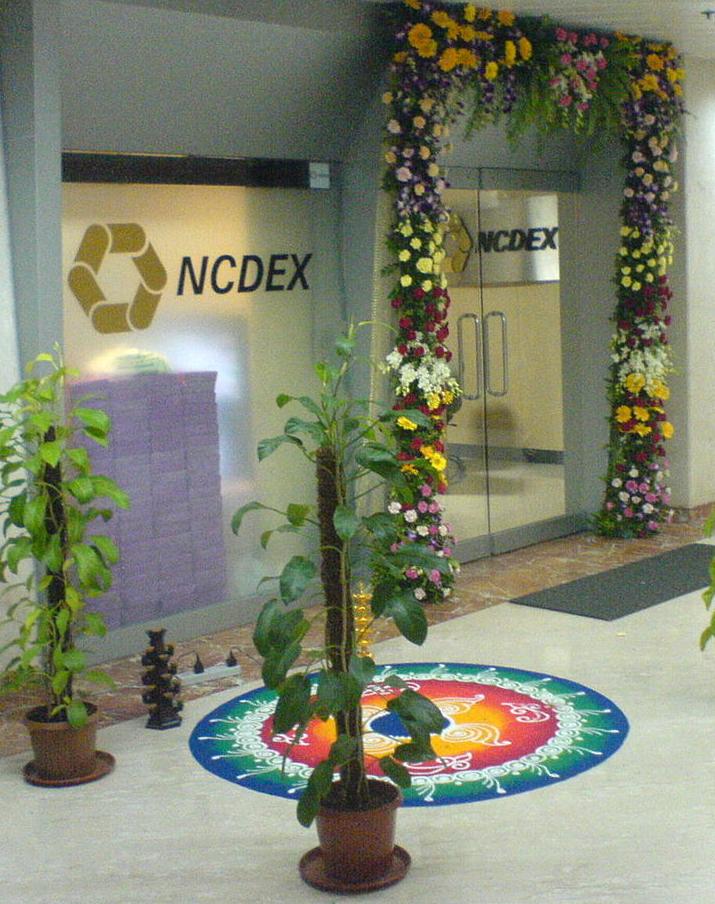 Diwali Decoration At Office Entrance