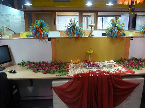 Diwali Decoration At Office