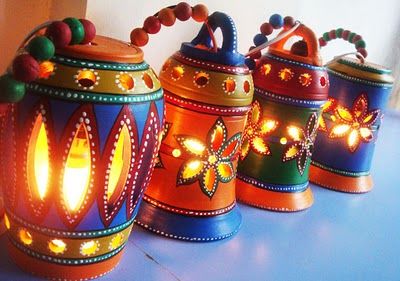 Diwali Lamps Decoration Ideas