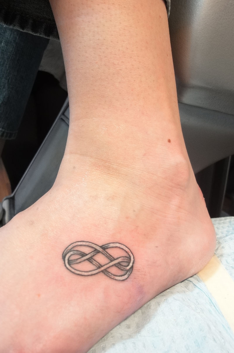 Double Infinity Foot Tattoo