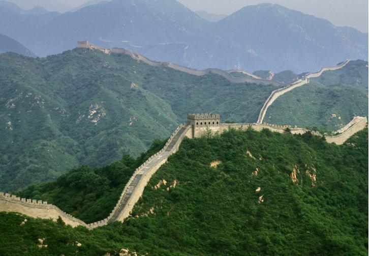 Far View Of Great Wall Of China