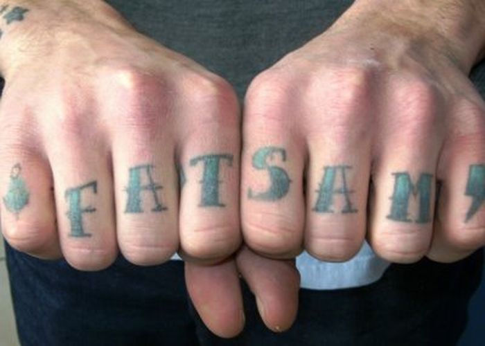 Fat Sam Knuckle Tattoo For Men
