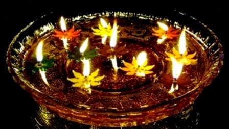 Floating Candles Home Decoration Idea For Diwali