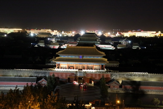 Forbidden City View At Night