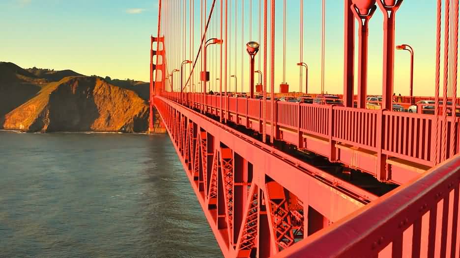 Golden Gate Bridge Closeup Picture
