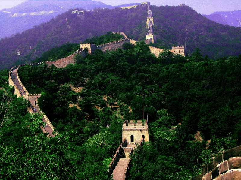 Great Wall Of China Distant View