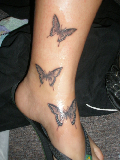 67+ Butterfly Tattoos On Ankle.