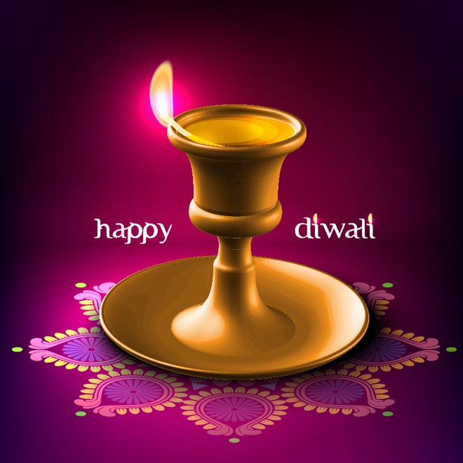 Happy Diwali Lamp Picture