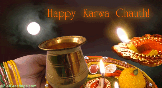 Happy Karva Chauth Puja Thali Picture