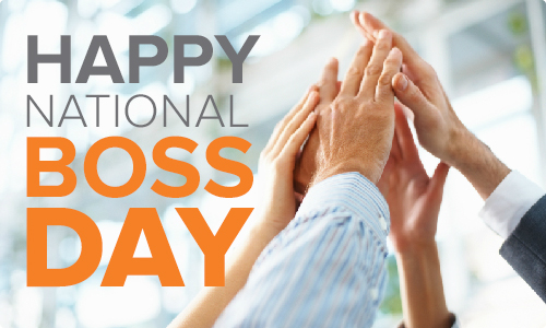 Happy National Boss Day Hands Up