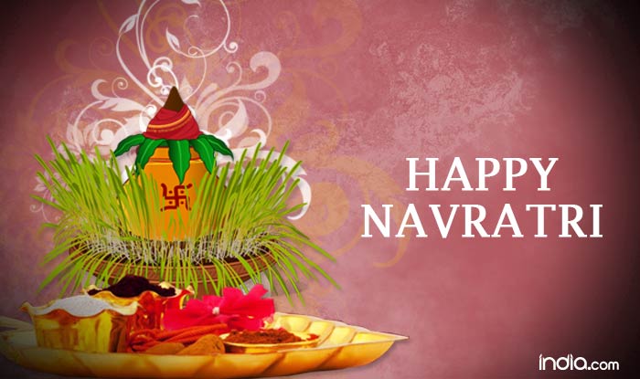 Happy Navratri Puja Thali