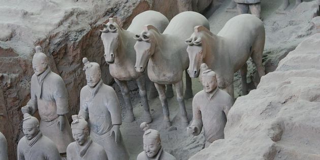 Horses And Terracotta Army Soldiers