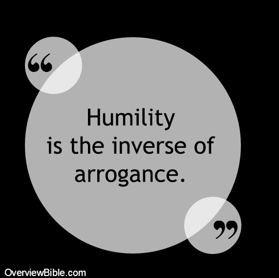 Humility is the inverse of arrogance