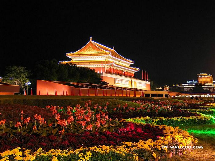 Imperial Palace In Forbidden City At Night