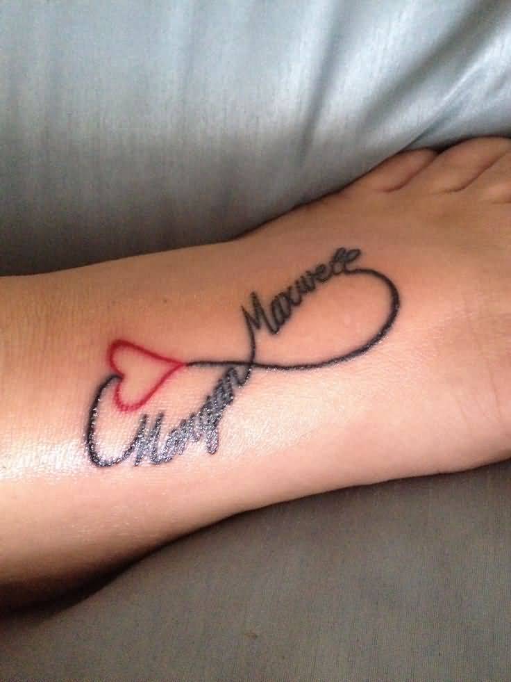 10+ Infinity Heart Tattoos On Foot