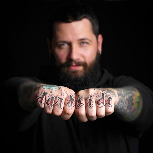Knuckle Dark Side Tattoo For Men