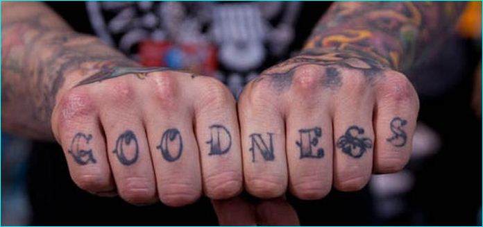 Knuckle Goodness Tattoo Ideas On Both Hands