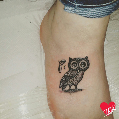 60+ Owl Tattoos Ideas For Foot