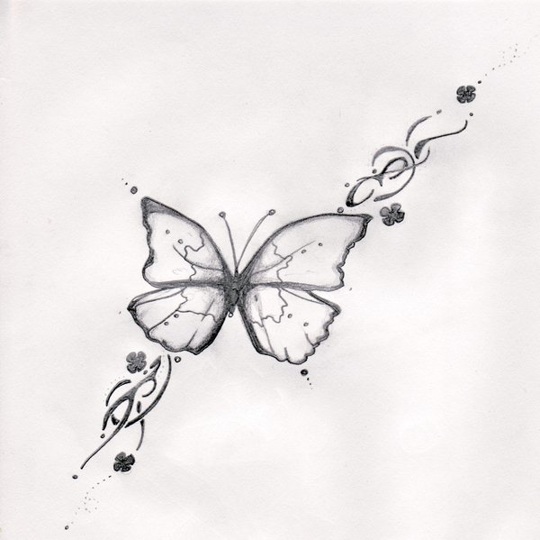 Little Butterfly Tattoo Drawing By Angel With A Past